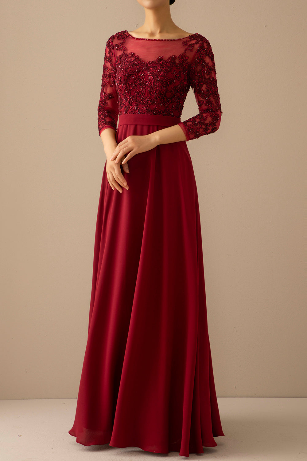 long sleeve mother of bride dresses